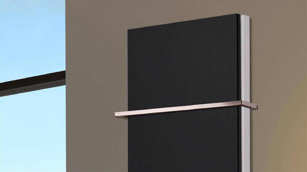 Szagato BADHEIZKÖRPER Design Mirror Steel 5 120x47cm 1458 Watt schwarz (+1 Halter 15mm) SZAGATO Designheizkörper Handtuchheizkörper mit Mittelanschluss Exklusive Angebote