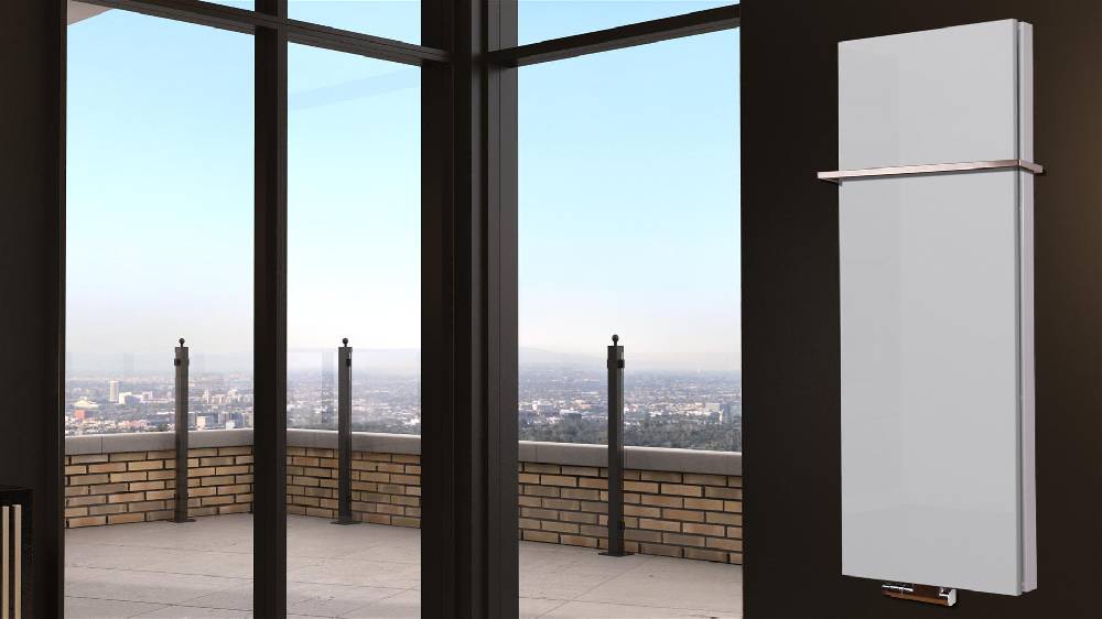 Szagato BADHEIZKÖRPER Design Mirror Steel 5 120x47cm 1458 Watt weiß +1 Halter 15mm SZAGATO Designheizkörper Handtuchheizkörper Mittelanschluss Handtuchwärmer Neuheiten