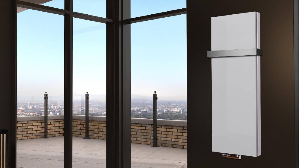 Szagato BADHEIZKÖRPER Design Mirror Steel 5 120x47cm 1458 Watt weiß +1 Halter 50mm SZAGATO Designheizkörper Handtuchheizkörper Mittelanschluss Handtuchwärmer Bestseller