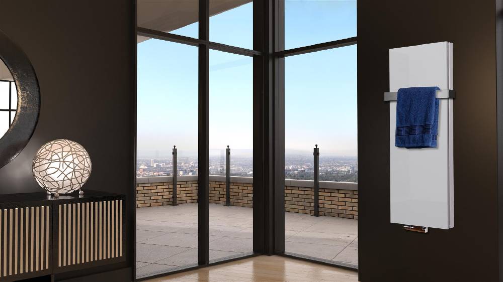 Szagato BADHEIZKÖRPER Design Mirror Steel 5 120x47cm 1458 Watt weiß +1 Halter 50mm SZAGATO Designheizkörper Handtuchheizkörper Mittelanschluss Handtuchwärmer Bestseller