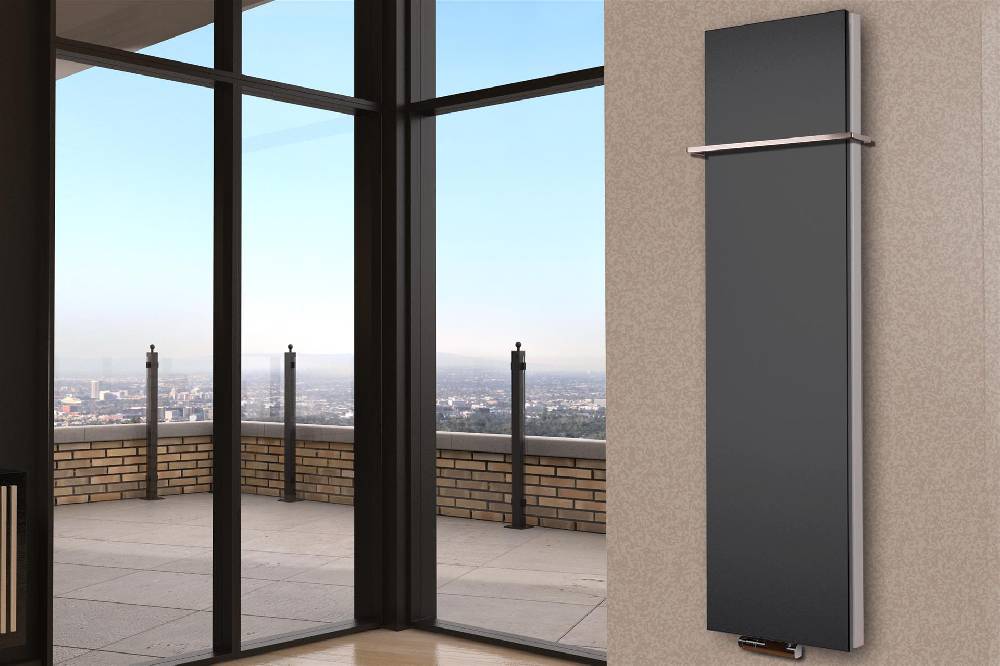 Szagato BADHEIZKÖRPER Design Mirror Steel 6 180x47cm 1964 Watt anthrazit (+1 Halter 15mm) SZAGATO Designheizkörper Handtuchheizkörper mit Mittelanschluss Riesige Ersparnisse