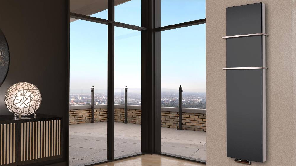 Szagato BADHEIZKÖRPER Design Mirror Steel 6 180x47cm 1964 Watt anthrazit (+2 Halter 15mm) SZAGATO Designheizkörper Handtuchheizkörper mit Mittelanschluss Tiefpreis
