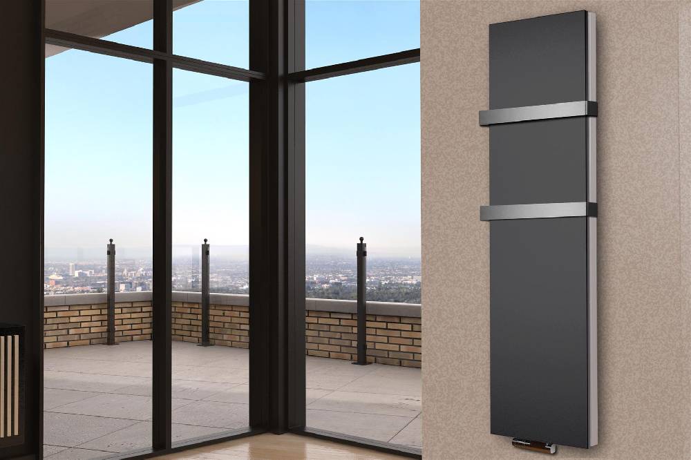 Szagato BADHEIZKÖRPER Design Mirror Steel 6 180x47cm 1964 Watt anthrazit (+2 Halter 50mm) SZAGATO Designheizkörper Handtuchheizkörper mit Mittelanschluss Super Sparpreis
