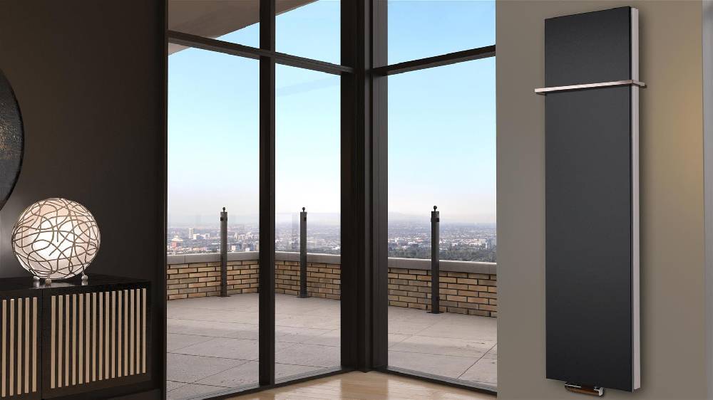 Szagato BADHEIZKÖRPER Design Mirror Steel 6 180x47cm 1964 Watt schwarz (+1 Halter 15mm) SZAGATO Designheizkörper Handtuchheizkörper mit Mittelanschluss JETZT KAUFEN