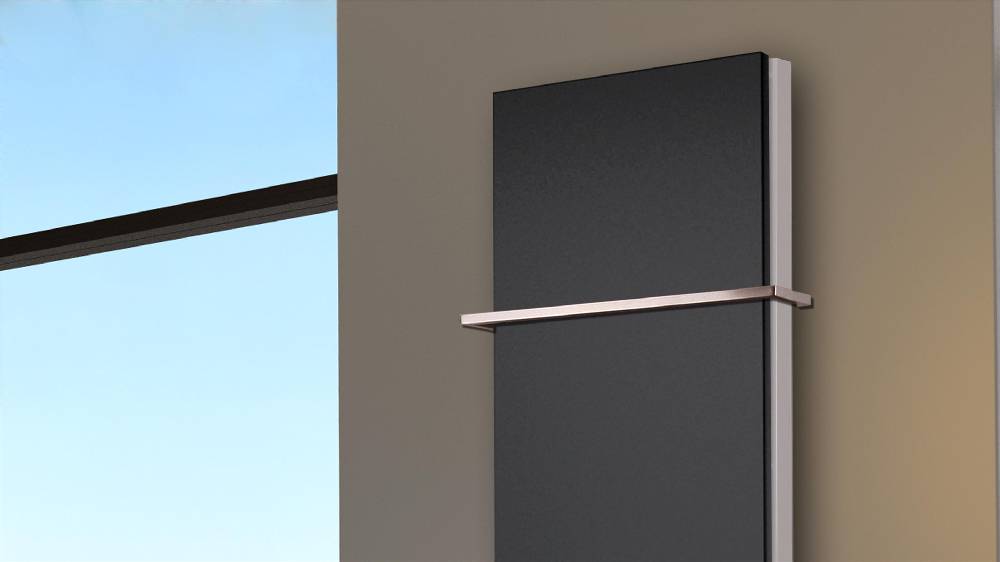 Szagato BADHEIZKÖRPER Design Mirror Steel 6 180x47cm 1964 Watt schwarz (+1 Halter 15mm) SZAGATO Designheizkörper Handtuchheizkörper mit Mittelanschluss JETZT KAUFEN