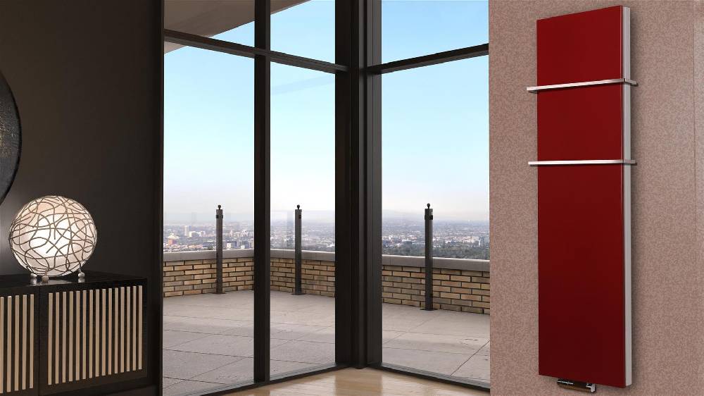 Szagato BADHEIZKÖRPER Design Mirror Steel 6 180x47cm 1964Watt rot (+2 Halter 15mm) SZAGATO Designheizkörper Handtuchheizkörper Mittelanschluss Handtuchwärmer Riesige Rabatte