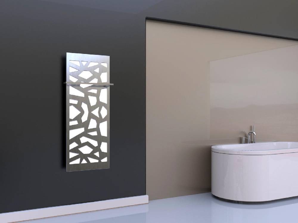 Szagato BADHEIZKÖRPER Design Mosaik 2 120x47cm 799 Watt Edelstahl (+1 Halter 15mm) SZAGATO Designheizkörper Handtuchheizkörper Mittelanschluss Handtuchwärmer Begrenzt auf 3 Tage