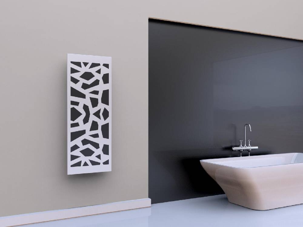 Szagato BADHEIZKÖRPER Design Mosaik 2 120x47cm 799 Watt weiß SZAGATO Designheizkörper Handtuchheizkörper mit Mittelanschluss Handtuchwärmer