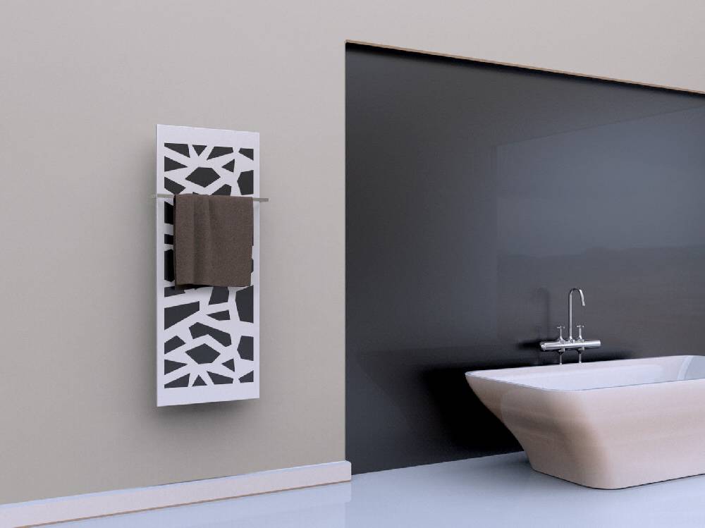 Szagato BADHEIZKÖRPER Design Mosaik 2 120x47cm 799Watt anthrazit - moonstoneweiß (+1 Halter 15mm) SZAGATO Designheizkörper Handtuchheizkörper Mittelanschluss Rabatte dieses Monats