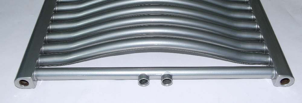 Szagato BADHEIZKÖRPER Design München 2 121x60cm 1034 Watt Mittelanschluss Edelstahloptik SZAGATO Handtuchheizkörper mit Mittelanschluss Handtuchwärmer Sonderangebot