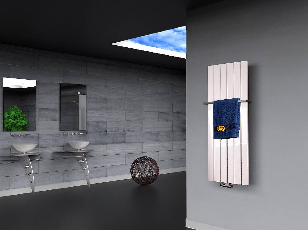 Szagato BADHEIZKÖRPER Design Peking 2 120x47cm 799 Watt weiß (+1 Halter 15mm) SZAGATO Paneelheizkörper Handtuchheizkörper mit Mittelanschluss Handtuchwärmer Online Outlet