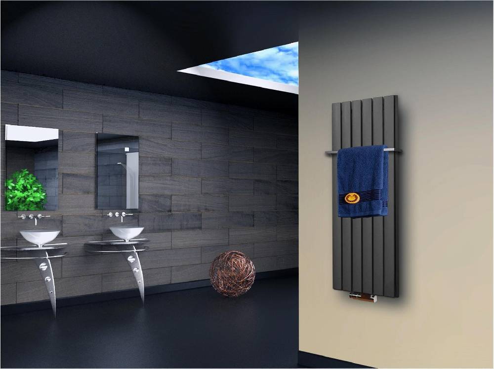 Szagato BADHEIZKÖRPER Design Peking 5 120x47cm 1458 Watt Edelstahloptik (+1 Halter 15mm) SZAGATO Handtuchheizkörper mit Mittelanschluss Handtuchwärmer JETZT KAUFEN