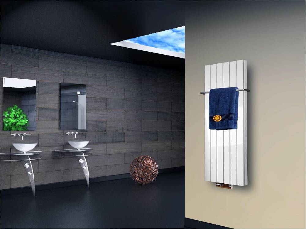 Szagato BADHEIZKÖRPER Design Peking 5 120x47cm 1458 Watt weiß (+1 Halter 15mm) SZAGATO Designheizkörper Handtuchheizkörper mit Mittelanschluss Handtuchwärmer Zeitbegrenzte Promotion