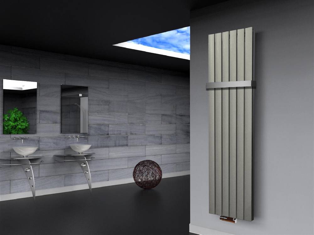 Szagato BADHEIZKÖRPER Design Peking 6 180x47cm 1964 Watt anthrazit - moonstone (+1 Halter 50mm) SZAGATO Handtuchheizkörper mit Mittelanschluss Handtuchwärmer Nur für heute