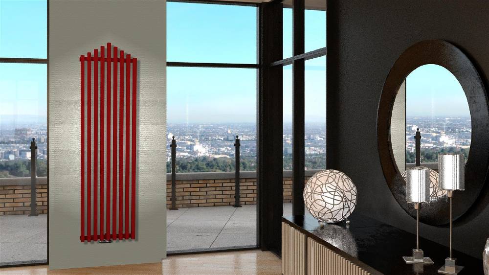 Szagato BADHEIZKÖRPER Design Pipe 180x51cm 1118 Watt rot SZAGATO Designheizkörper Handtuchheizkörper mit Mittelanschluss Handtuchwärmer Im Verkauf