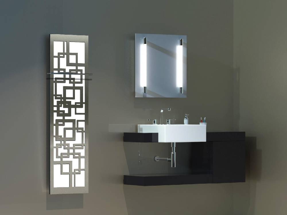 Szagato BADHEIZKÖRPER Design Quadrat 3 180x47cm 1118 Watt Edelstahl matt (+1 Halter 15mm) SZAGATO Designheizkörper mit Mittelanschluss Handtuchwärmer Günstiger Verkauf