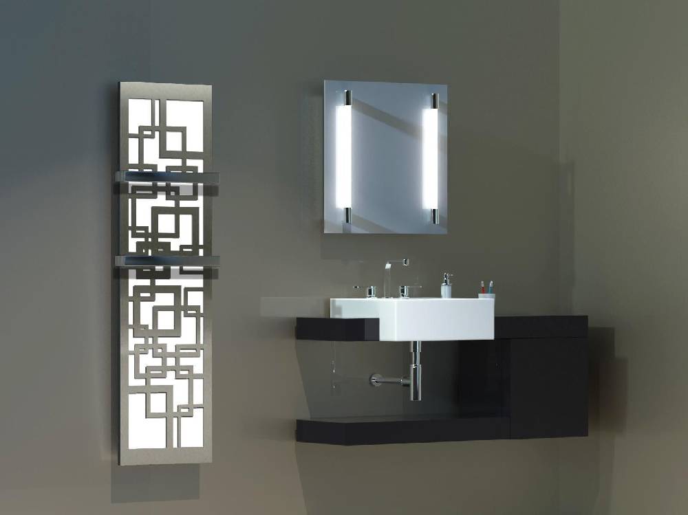 Szagato BADHEIZKÖRPER Design Quadrat 3 180x47cm 1118 Watt Edelstahl matt (+2 Halter 50mm) SZAGATO Designheizkörper Handtuchheizkörper mit Mittelanschluss Blitzverkäufe