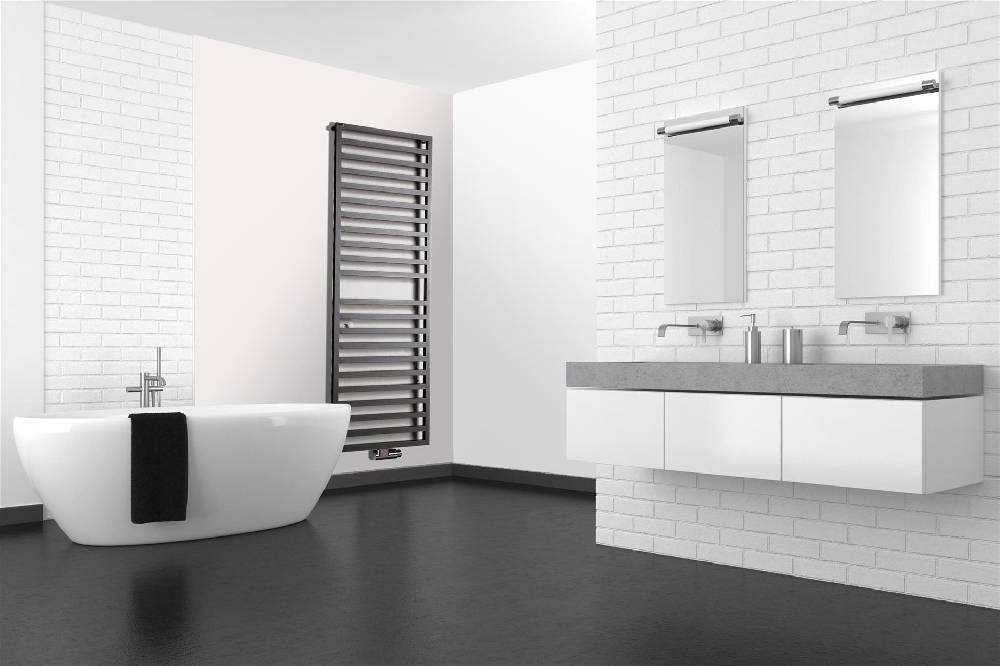 Szagato BADHEIZKÖRPER Design Square 3 179x60cm 1002 Watt anthrazit moonstone SZAGATO Designheizkörper Handtuchheizkörper mit Mittelanschluss Handtuchwärmer Versandkostenfrei