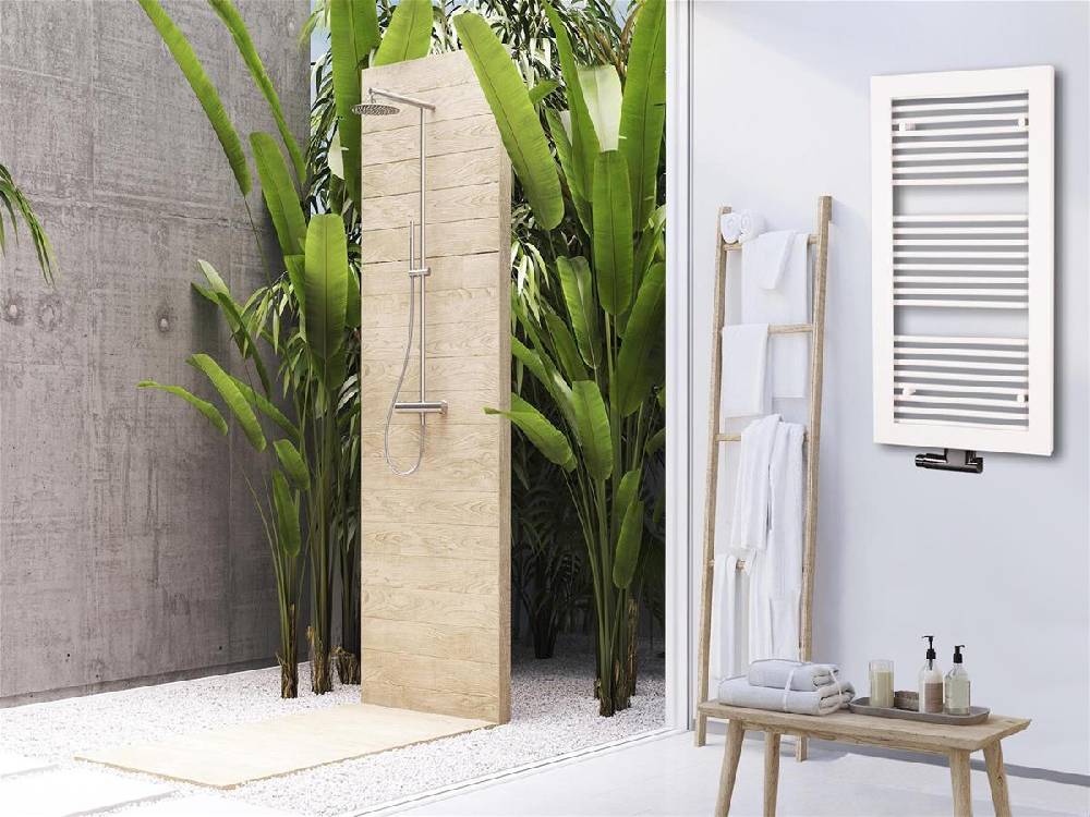 Szagato BADHEIZKÖRPER Design Window 2 121x60cm 870 Watt weiß SZAGATO Designheizkörper Handtuchheizkörper mit Mittelanschluss Handtuchwärmer Exklusivangebot