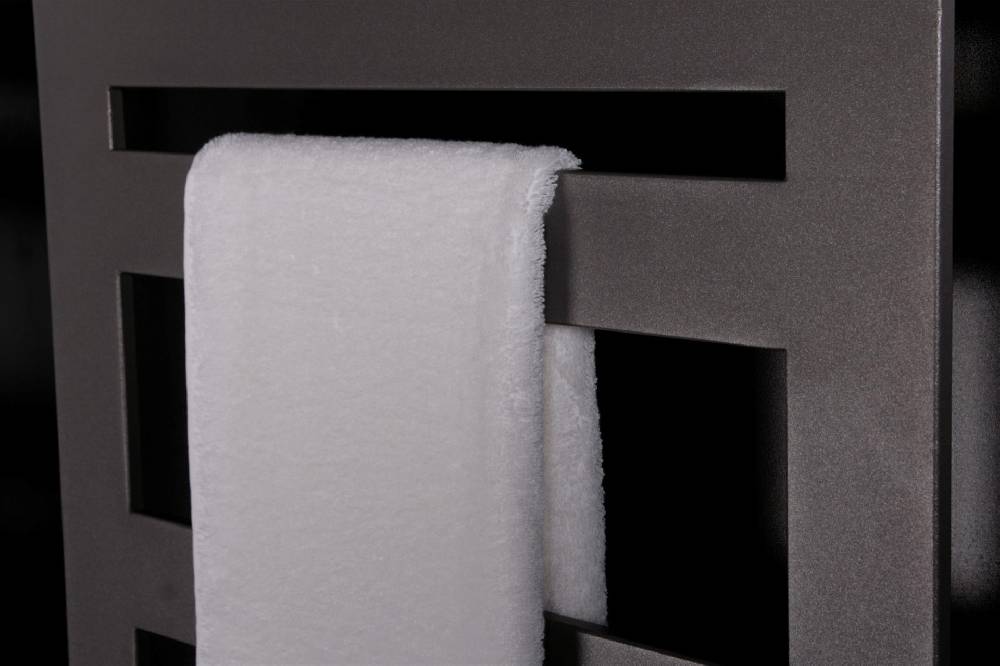 Szagato BADHEIZKÖRPER Design Zebra 2 144x60cm 911 Watt anthrazit moonstone SZAGATO Designheizkörper Handtuchheizkörper mit Mittelanschluss Handtuchwärmer Black Friday