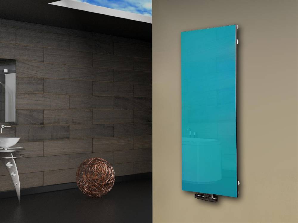 Szagato Badheizkörper mit Glas Design Montevideo 2 Glasfront 120x47cm 799Watt türkis SZAGATO Heizkörper Handtuchheizkörper mit Mittelanschluss Handtuchwärmer Bis zu 60% Rabatt