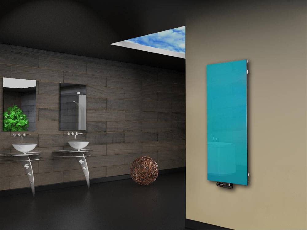 Szagato Badheizkörper mit Glas Design Montevideo 2 Glasfront 120x47cm 799Watt türkis SZAGATO Heizkörper Handtuchheizkörper mit Mittelanschluss Handtuchwärmer Bis zu 60% Rabatt