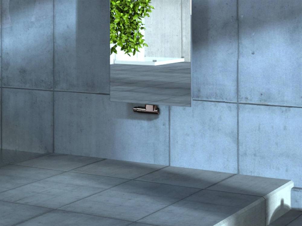 Szagato BADHEIZKÖRPER mit Spiegel Design Mirror 3 180x47cm 1118 Watt Edelstahl 3 D poliert SZAGATO Designheizkörper mit Mittelanschluss Handtuchwärmer Kostenlose Rückgabe