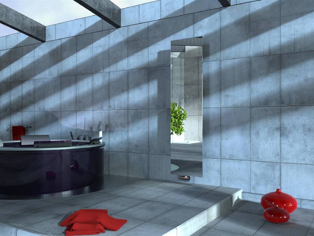 Szagato BADHEIZKÖRPER mit Spiegel Design Mirror 3 180x47cm 1118 Watt Edelstahl SZAGATO Designheizkörper Handtuchheizkörper mit Mittelanschluss Handtuchwärmer Letzte 3 Tage