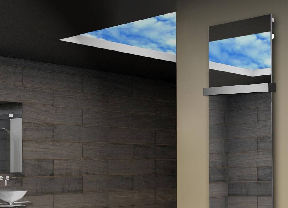 Szagato Badheizkörper mit Spiegel Design Montevideo 3 (Spiegelfront) 180x47cm 1118 Watt (+1 Halter 50mm) SZAGATO Designheizkörper mit Mittelanschluss Bis zu 55% Rabatt