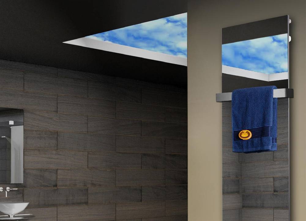 Szagato Badheizkörper mit Spiegel Design Montevideo 3 (Spiegelfront) 180x47cm 1118 Watt (+1 Halter 50mm) SZAGATO Designheizkörper mit Mittelanschluss Bis zu 55% Rabatt