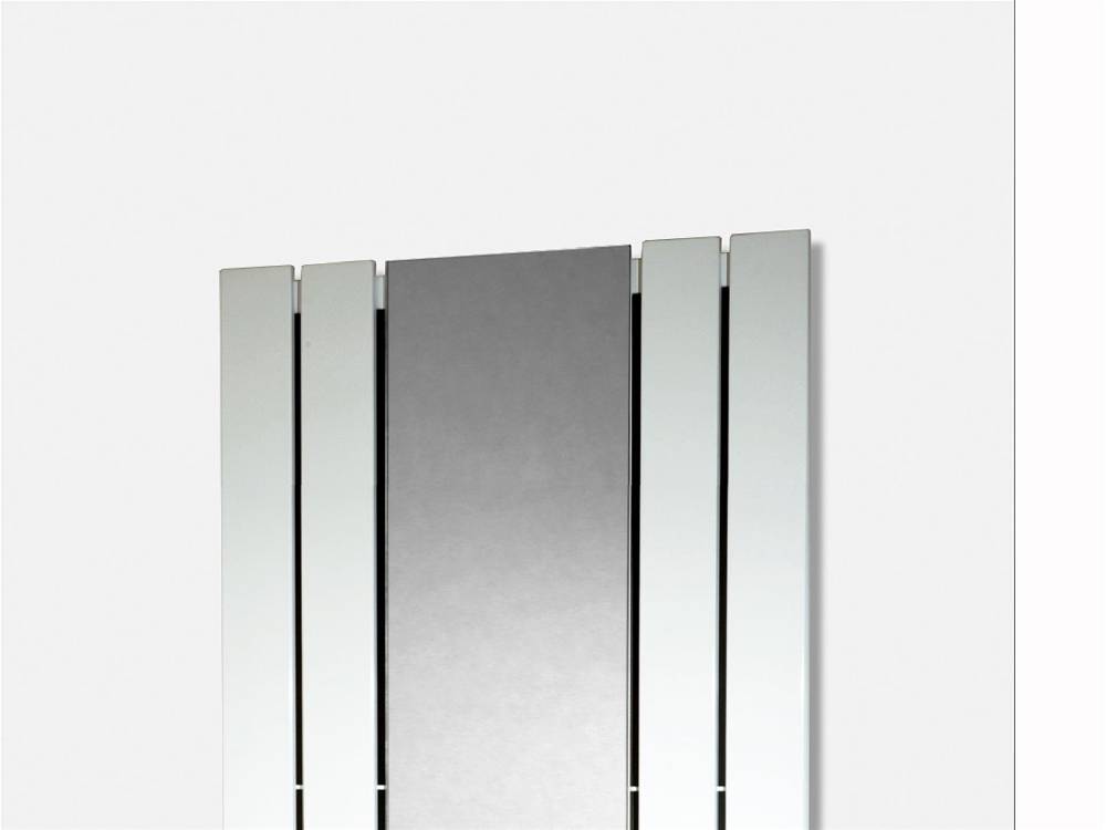 Szagato BADHEIZKÖRPER mit Spiegel Design Shanghai 3 180 x 55cm 819 Watt weiß SZAGATO Designheizkörper Handtuchheizkörper mit Mittelanschluss Handtuchwärmer Clearance-Verkauf