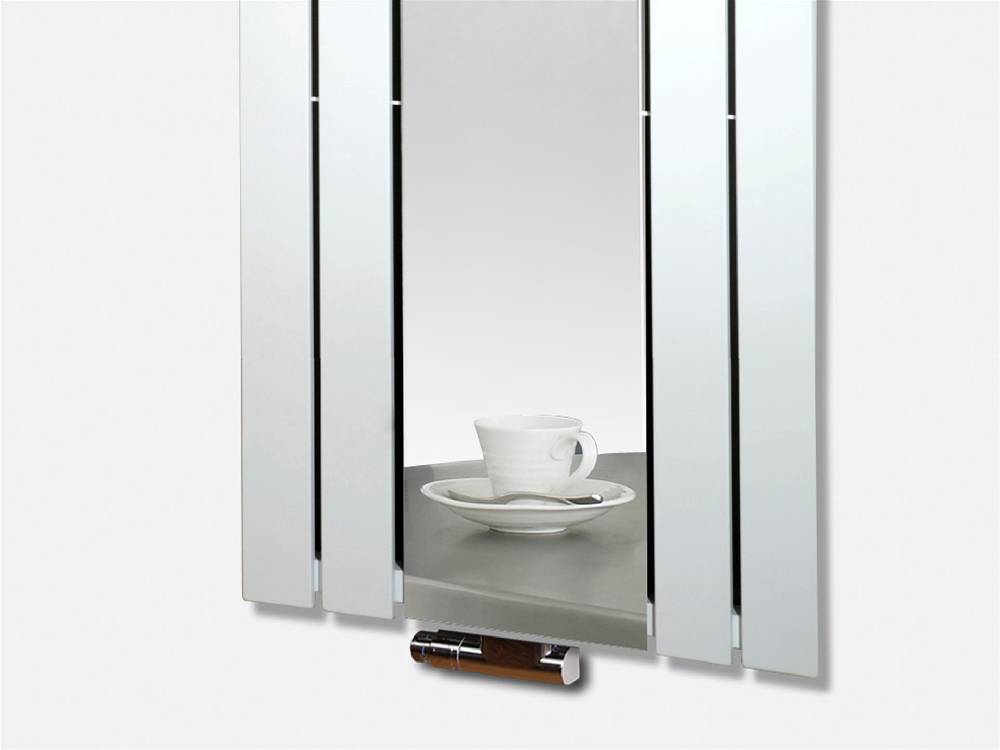 Szagato BADHEIZKÖRPER mit Spiegel Design Shanghai 3 180 x 55cm 819 Watt weiß SZAGATO Designheizkörper Handtuchheizkörper mit Mittelanschluss Handtuchwärmer Clearance-Verkauf