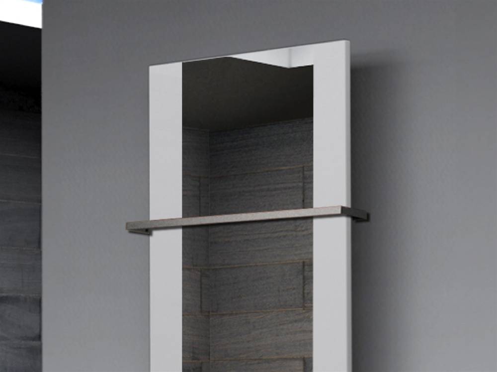 Szagato BADHEIZKÖRPER mit Spiegel Design Singapur 2 120x47cm 799 Watt weiß (+1 Halter 15mm) SZAGATO Designheizkörper Handtuchheizkörper mit Mittelanschluss Verkauf