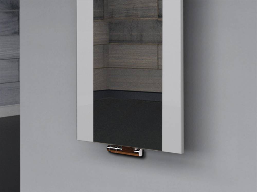 Szagato BADHEIZKÖRPER mit Spiegel Design Singapur 2 120x47cm 799 Watt weiß SZAGATO Designheizkörper Handtuchheizkörper mit Mittelanschluss Handtuchwärmer Hotsell