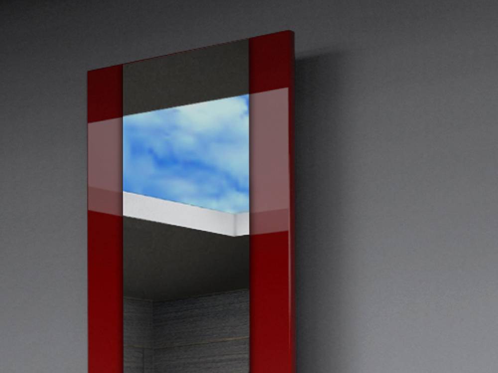 Szagato BADHEIZKÖRPER mit Spiegel Design Singapur 3 180x47cm 1118 Wat rot SZAGATO Designheizkörper Handtuchheizkörper mit Mittelanschluss Handtuchwärmer im Angebot