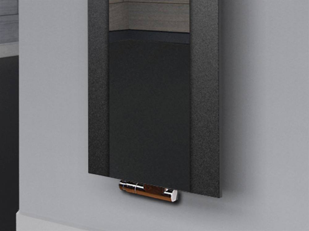 Szagato BADHEIZKÖRPER mit Spiegel Design Singapur 3 180x47cm 1118 Watt anthrazit - moon SZAGATO Design Handtuchheizkörper mit Mittelanschluss Handtuchwärmer Schlussverkauf