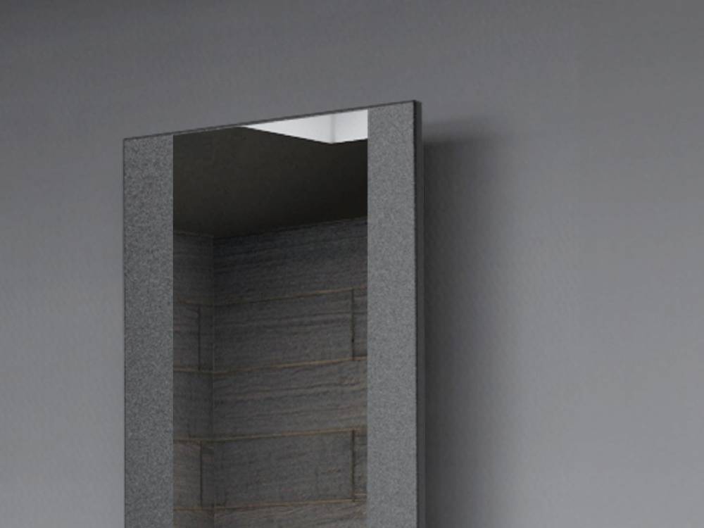 Szagato BADHEIZKÖRPER mit Spiegel Design Singapur 3 180x47cm 1118 Watt anthrazit - moon SZAGATO Design Handtuchheizkörper mit Mittelanschluss Handtuchwärmer Schlussverkauf
