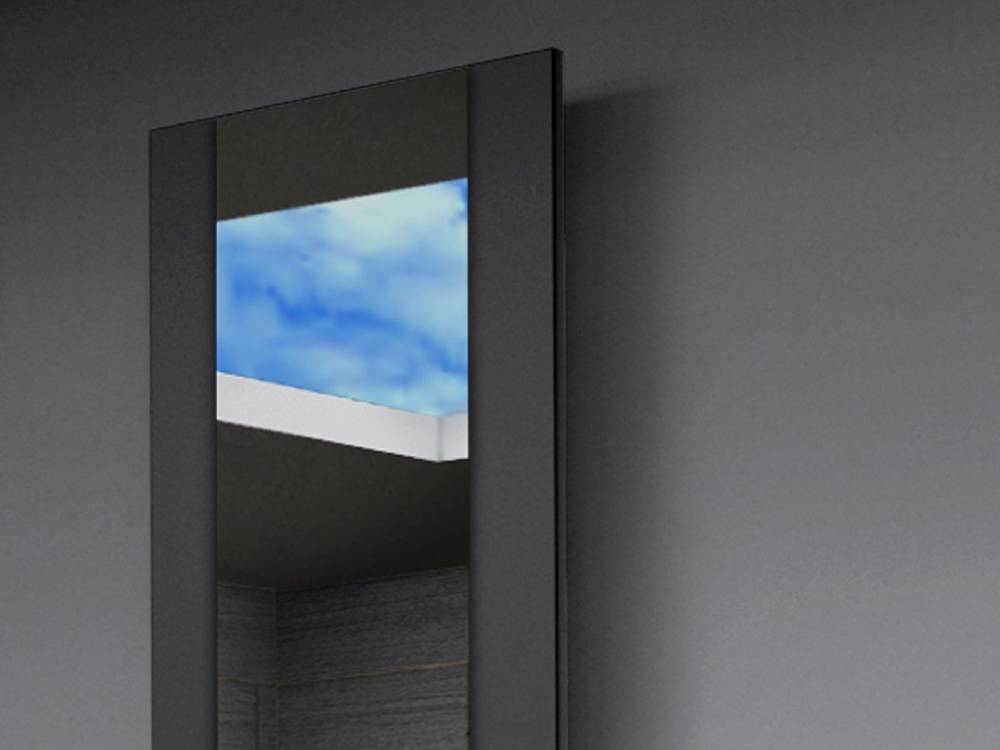 Szagato BADHEIZKÖRPER mit Spiegel Design Singapur 3 180x47cm 1118 Watt schwarz SZAGATO Designheizkörper Handtuchheizkörper mit Mittelanschluss Handtuchwärmer Flash Sale