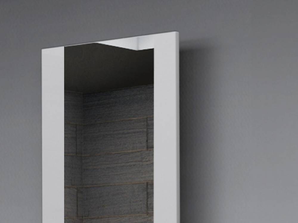 Szagato BADHEIZKÖRPER mit Spiegel Design Singapur 3 180x47cm 1118 Watt weiß SZAGATO Designheizkörper Handtuchheizkörper mit Mittelanschluss Handtuchwärmer Saisonschlussverkauf