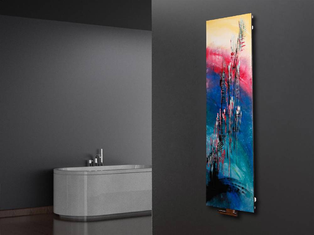 Szagato BADHEIZKÖRPER Vernissage Design 30 180x47cm 1118 Watt Acryl SZAGATO Designheizkörper Handtuchheizkörper mit Mittelanschluss Handtuchwärmer Tägliche Deals