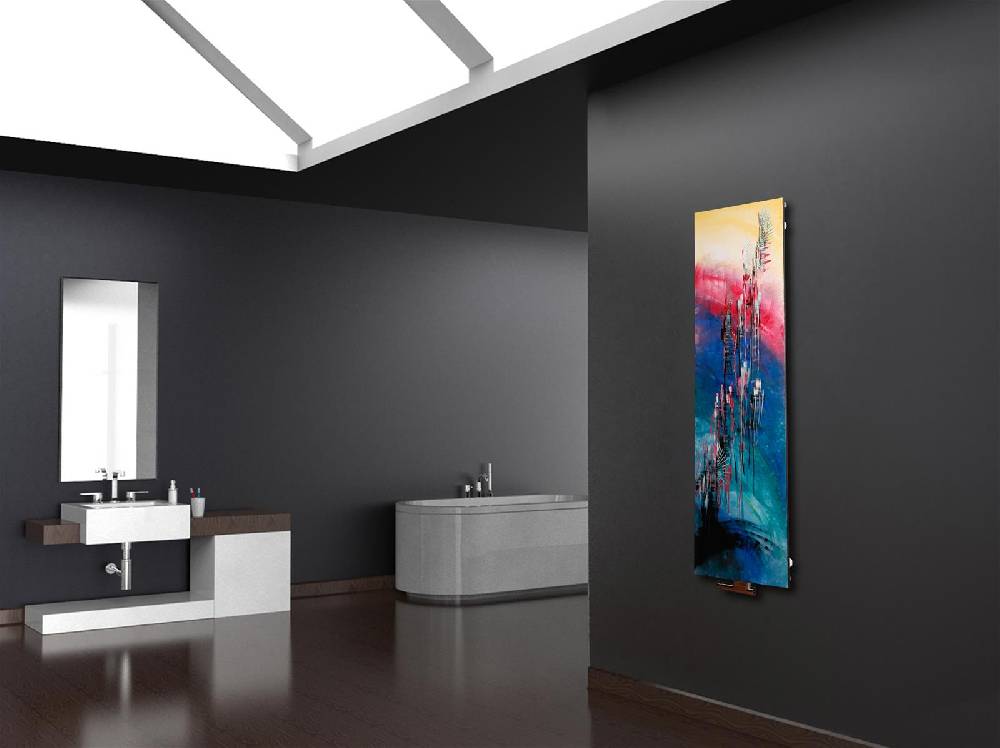 Szagato BADHEIZKÖRPER Vernissage Design 30 180x47cm 1118 Watt Acryl SZAGATO Designheizkörper Handtuchheizkörper mit Mittelanschluss Handtuchwärmer Tägliche Deals