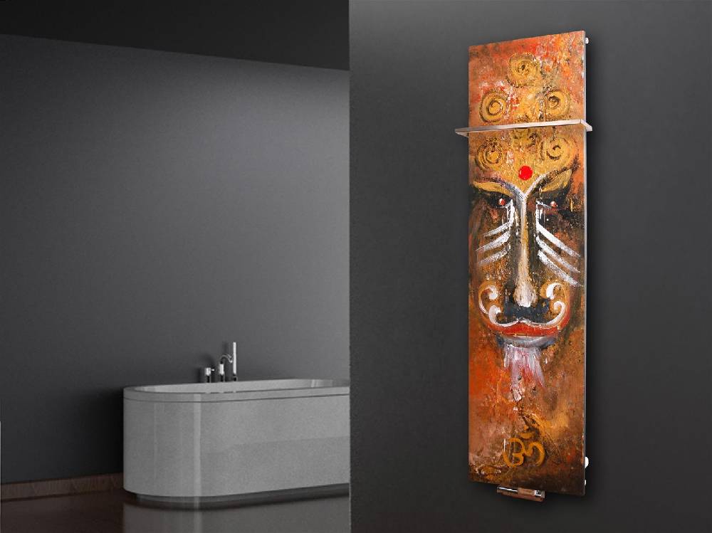 Szagato BADHEIZKÖRPER Vernissage Design 31 180x47cm 1118 Watt Acryl (+1 Halter 15mm) SZAGATO Designheizkörper Handtuchheizkörper mit Mittelanschluss