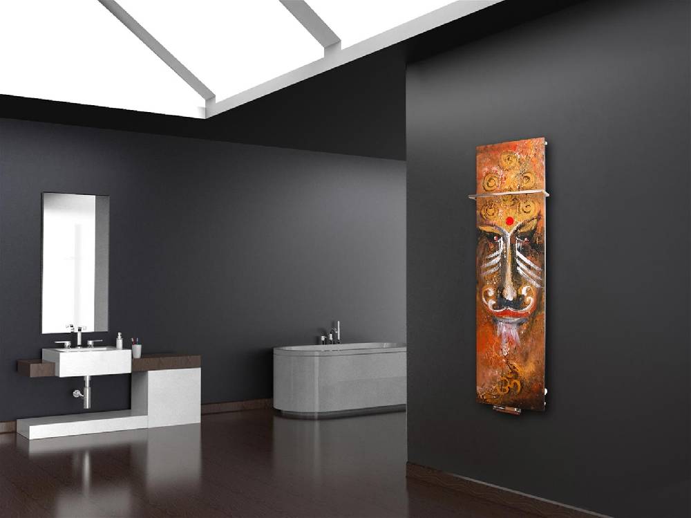 Szagato BADHEIZKÖRPER Vernissage Design 31 180x47cm 1118 Watt Acryl (+1 Halter 15mm) SZAGATO Designheizkörper Handtuchheizkörper mit Mittelanschluss Sonderangebote