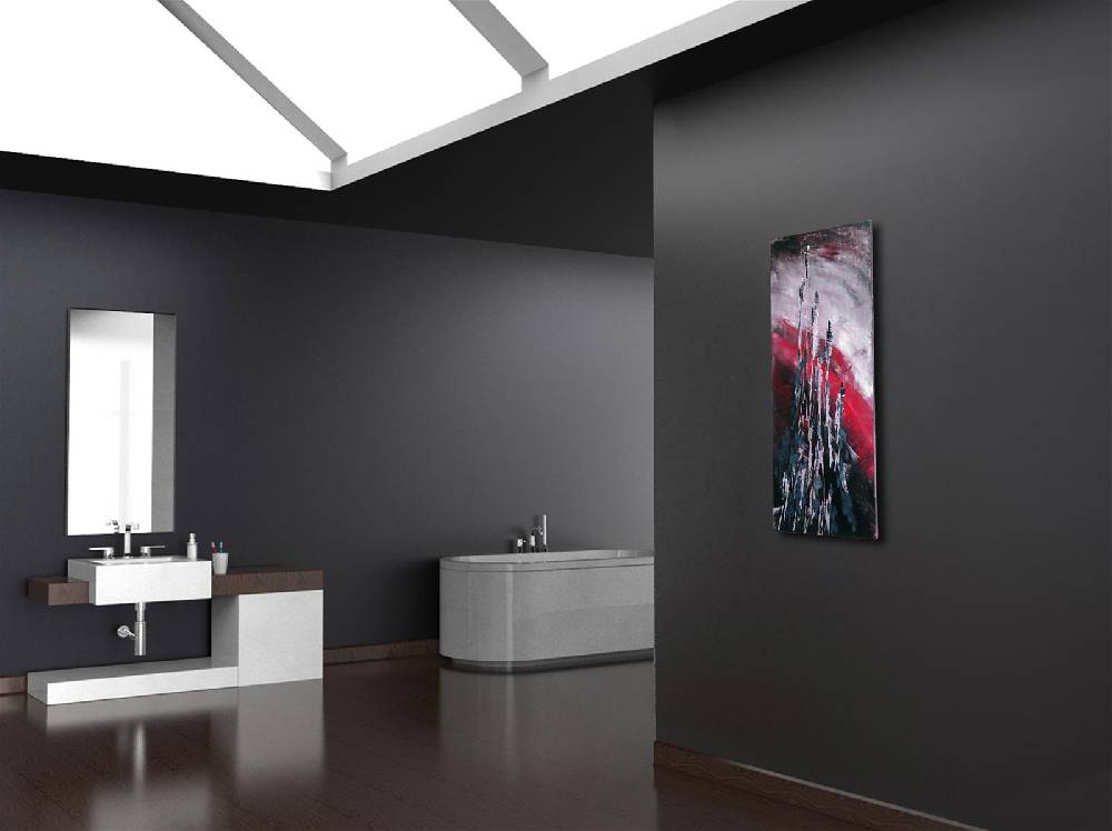 Szagato BADHEIZKÖRPER Vernissage Design 51 120x47cm 799 Watt Acryl SZAGATO Designheizkörper Handtuchheizkörper mit Mittelanschluss Handtuchwärmer Super Sparpreis