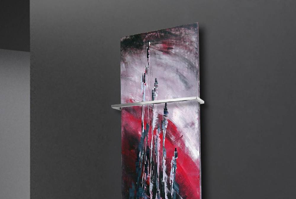 Szagato BADHEIZKÖRPER Vernissage Design 51 120x47cm 799Watt Acryl (+1 Halter 15mm) SZAGATO Designheizkörper Handtuchheizkörper Mittelanschluss Handtuchwärmer Wochenangebot