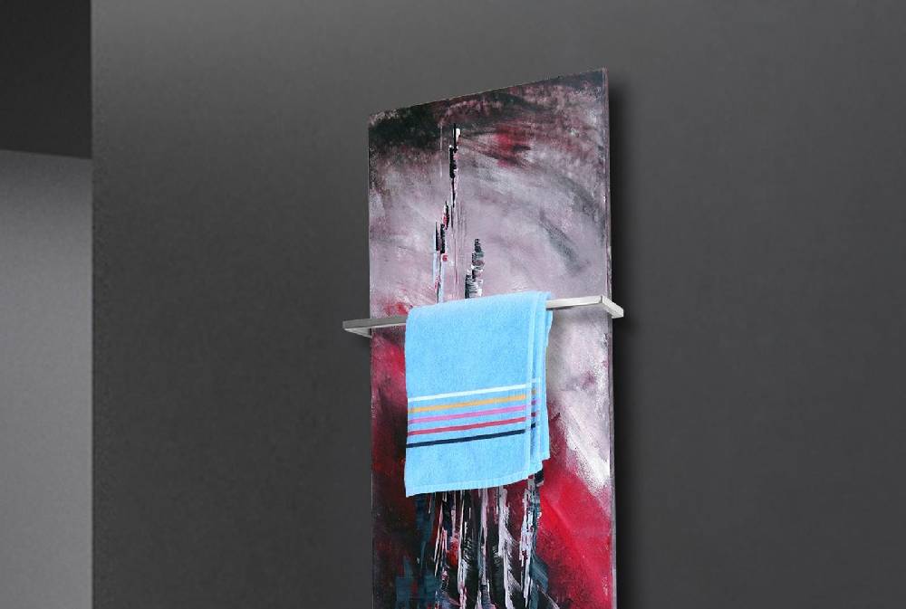 Szagato BADHEIZKÖRPER Vernissage Design 51 120x47cm 799Watt Acryl (+1 Halter 15mm) SZAGATO Designheizkörper Handtuchheizkörper Mittelanschluss Handtuchwärmer Wochenangebot