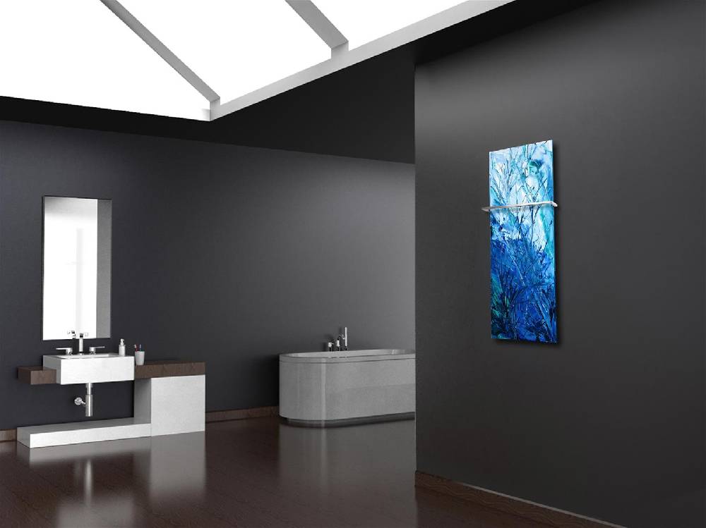 Szagato BADHEIZKÖRPER Vernissage Design 52 120x47cm 799 Watt Acryl (+1 Halter 15mm) SZAGATO Designheizkörper Handtuchheizkörpertelanschluss Handtuchwärmer Kostenlose Rückgabe