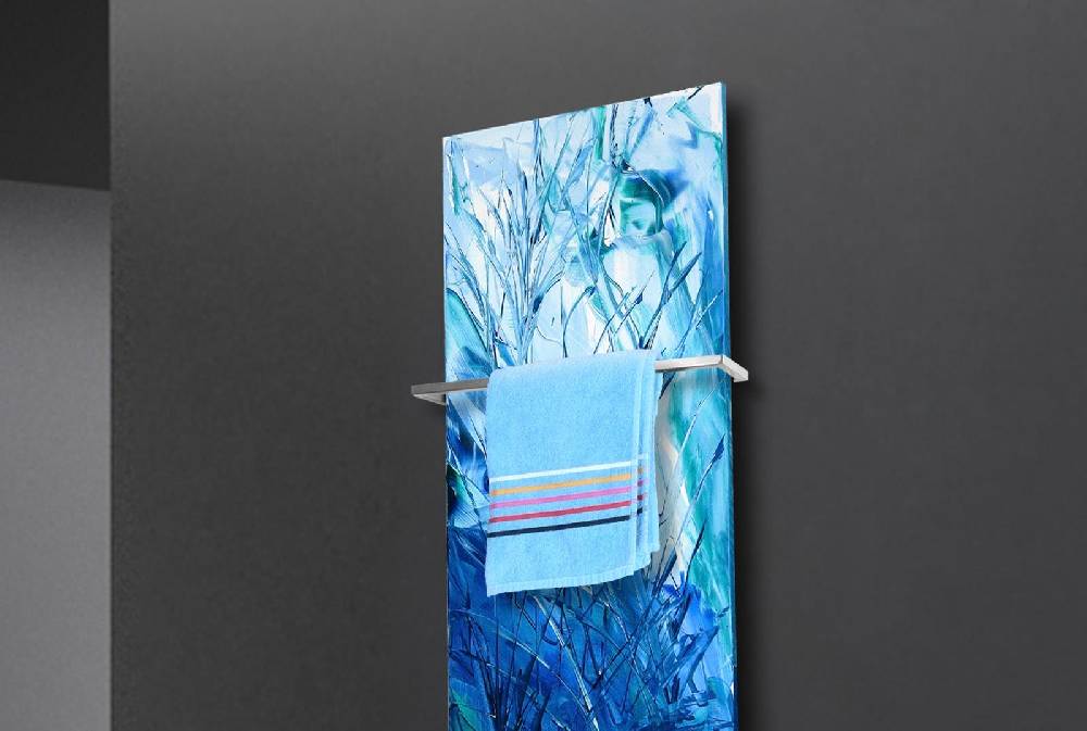 Szagato BADHEIZKÖRPER Vernissage Design 52 120x47cm 799 Watt Acryl (+1 Halter 15mm) SZAGATO Designheizkörper Handtuchheizkörpertelanschluss Handtuchwärmer Kostenlose Rückgabe