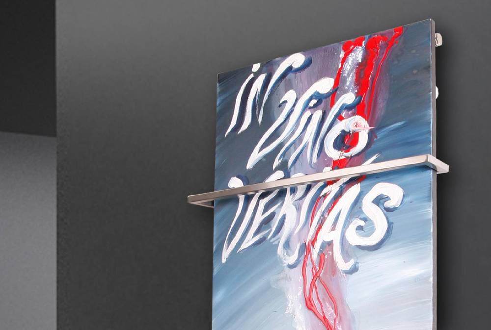 Szagato BADHEIZKÖRPER Vernissage Design 57 120x47cm 799 Watt Acryl (+1 Halter 15mm) SZAGATO Designheizkörper Handtuchheizkörpertelanschluss Handtuchwärmer 2025