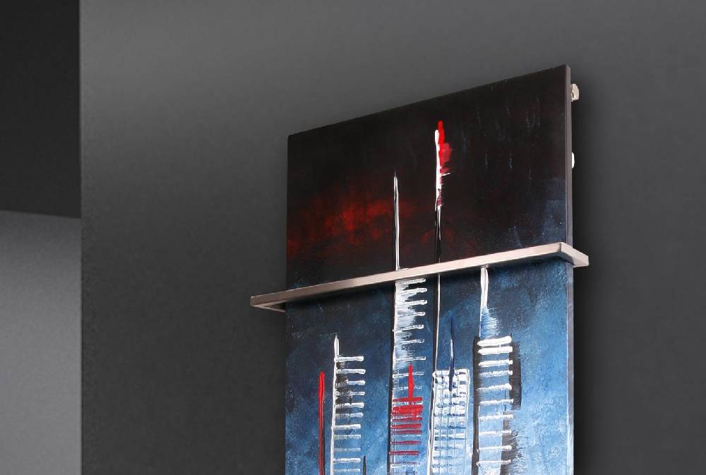 Szagato BADHEIZKÖRPER Vernissage Design 58 120x47cm 799 Watt Acryl (+1 Halter 15mm) SZAGATO Designheizkörper Handtuchheizkörpertelanschluss Handtuchwärmer Outlet
